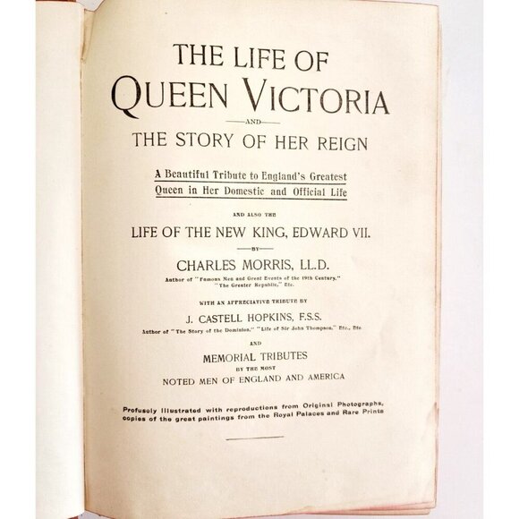 The Life Of Queen Victoria 1901 1st Edition Victorian Illustrated HC Royal WHBS - Picture 5 of 8